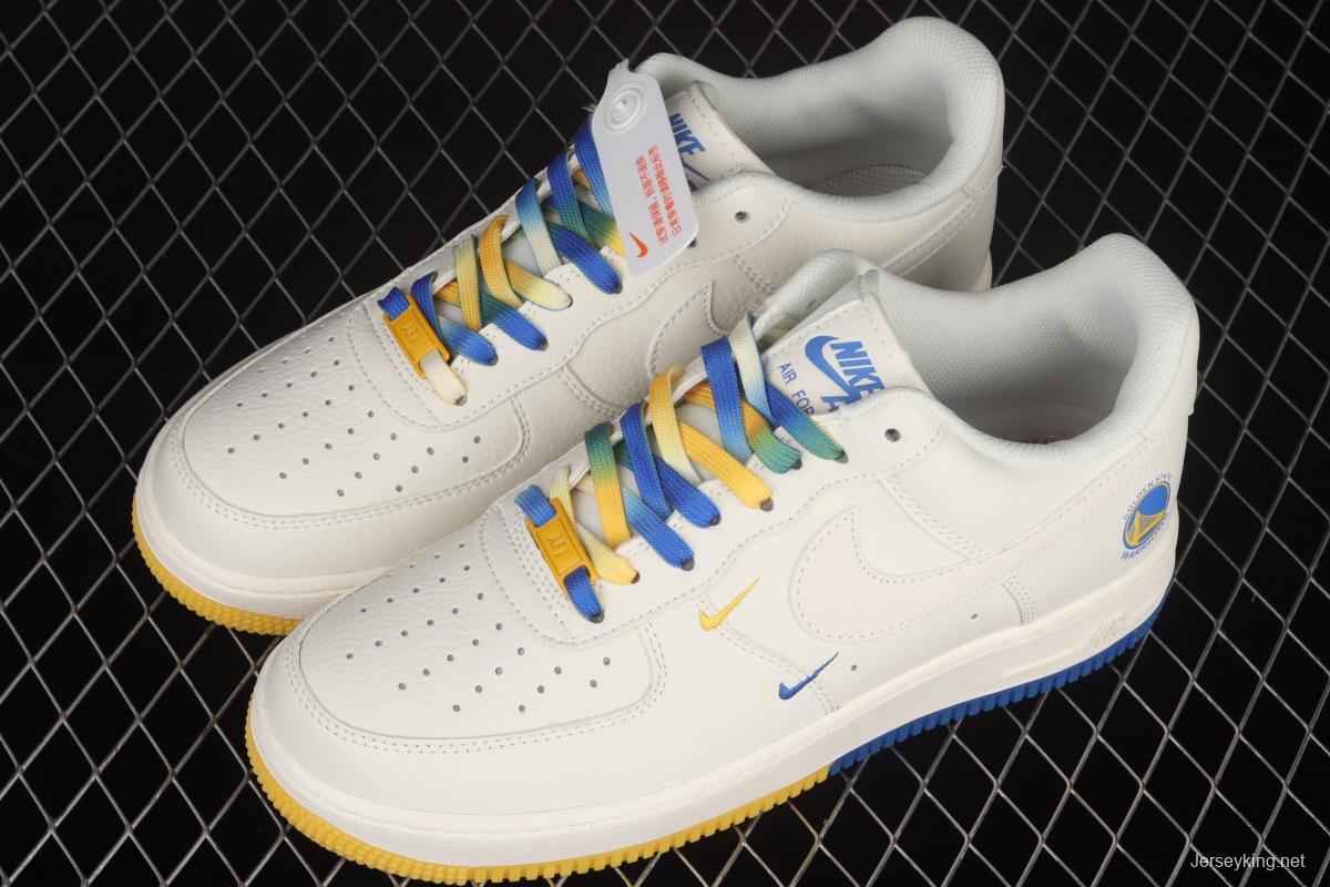 NIKE Air Force 11607 Low Milan Yellow Golden State Warriors City limits Air Force low-top casual board shoes GS6638-150