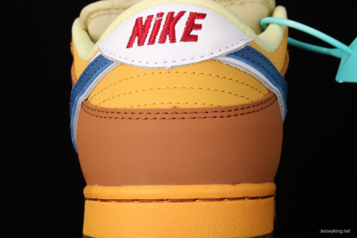 Nike DUNK Low Newcastle Brown Ale TS with the same yellow beer super-limited color matching Newscale low-top skateboard shoes 313170-741