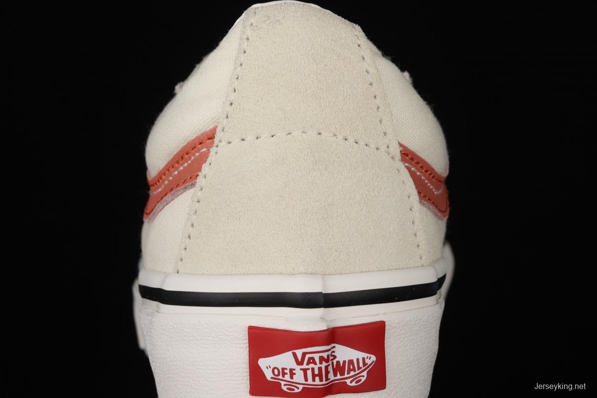 Vans Sk8-Low Reissue S classic rice white orange low-top casual canvas shoes VN0A4UWI4WU