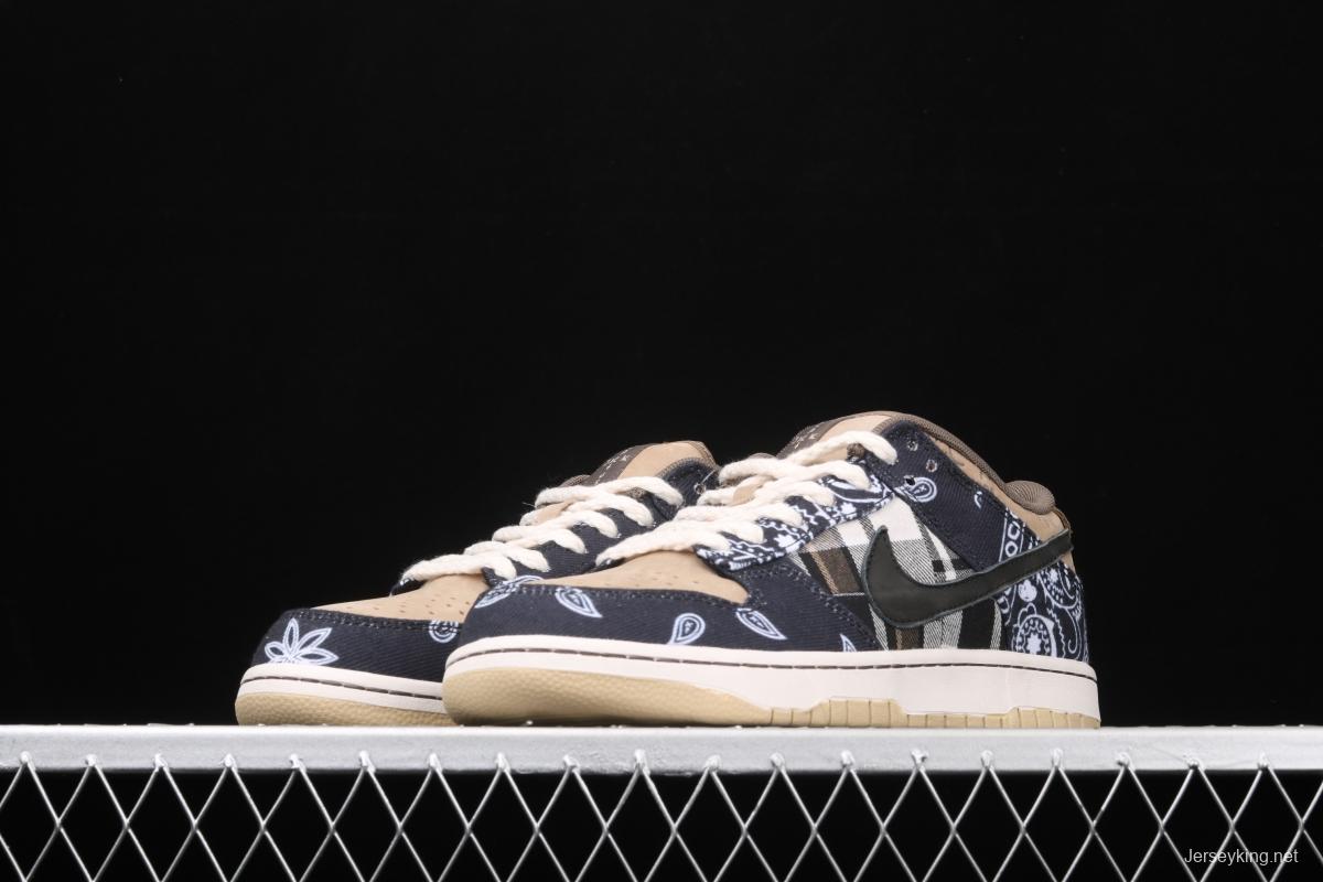 Travis Scott × SB DUNK joint name board shoes cashew fruit CT5053-001