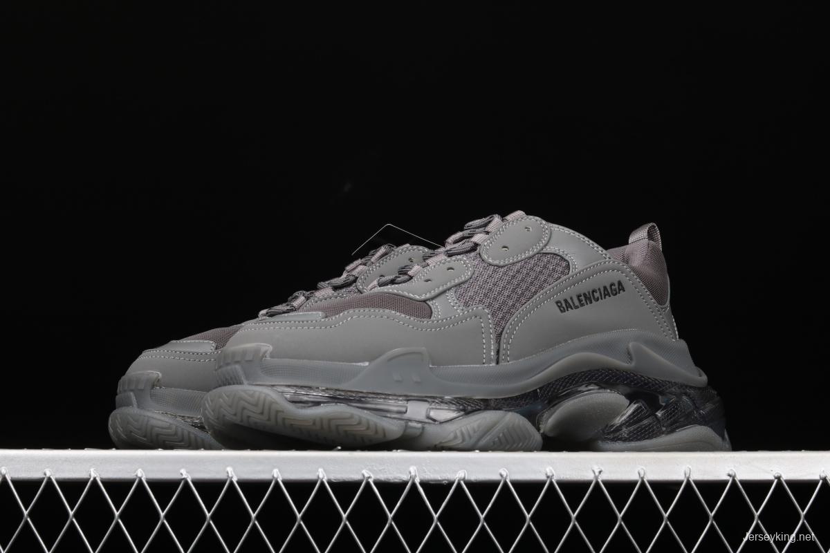 Balenciaga Triple S 3.0 three-generation retro casual running shoes full combination nitrogen crystal outsole A11801