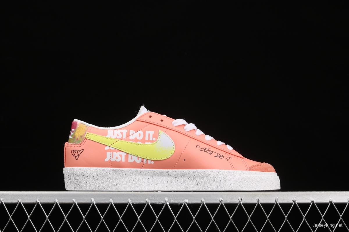 Nike Blazer Low Trail Blazers pink graffiti low-top casual board shoes DJ4281-641