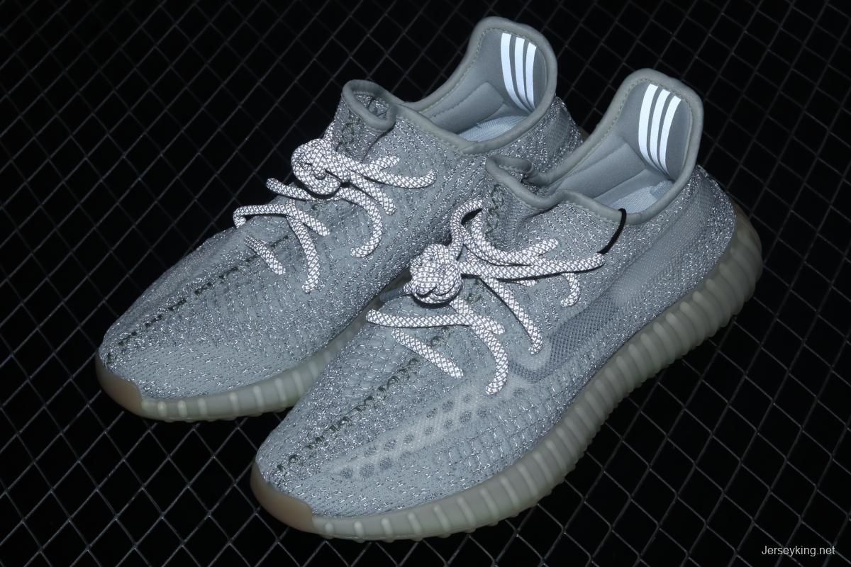 Adidasidas Yeezy Boost 350 V2 Tailgate FX4349 Darth Coconut 350 second generation hollowed-out Asian gray star color BASF popcorn