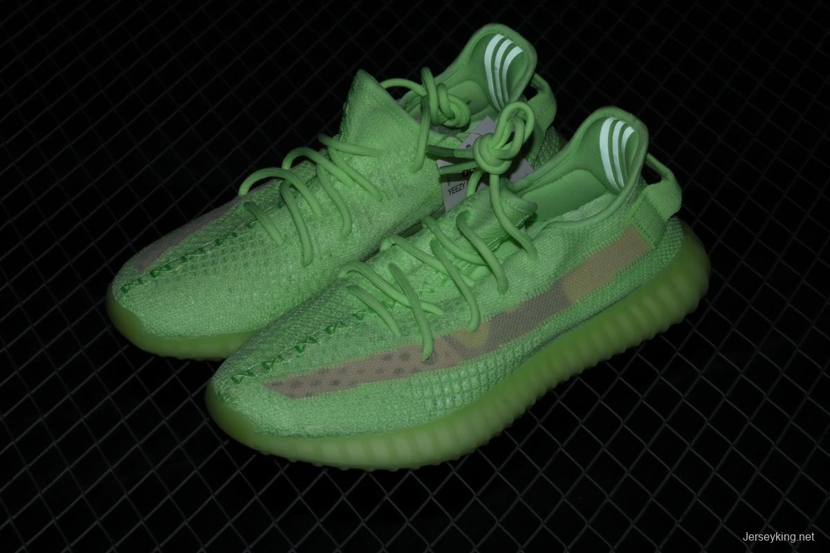 Adidas Yeezy 350 Boost V2 Gid EH5360 Darth Coconut 350 second generation luminous green color matching