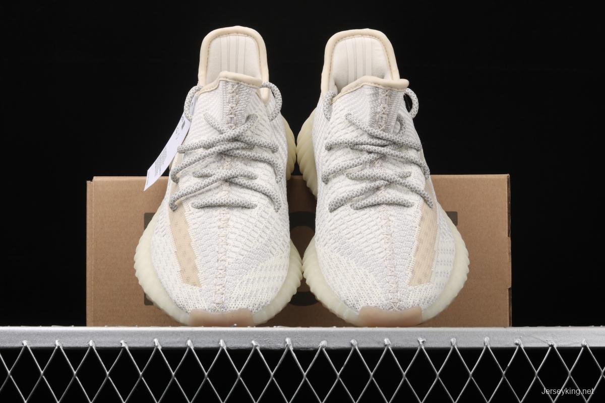 Adidas Yeezy 350 Boost V2 FU9161 Darth Coconut 350 second generation beard white hollowed-out angel color BASF Boost original