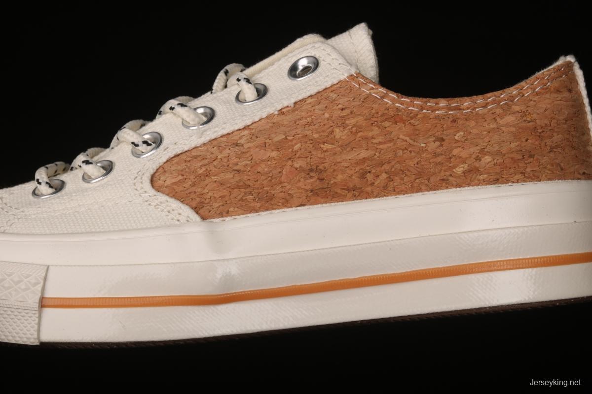 Converse 1970's Converse new cork color textile spliced low-top casual board shoes 170855C