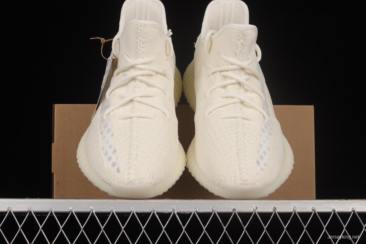 Adidas Yeezy 350 Boost V2 Pure Oat HQ6316 Pure White 2.0 Color Matching BASF Boost Original Bottom