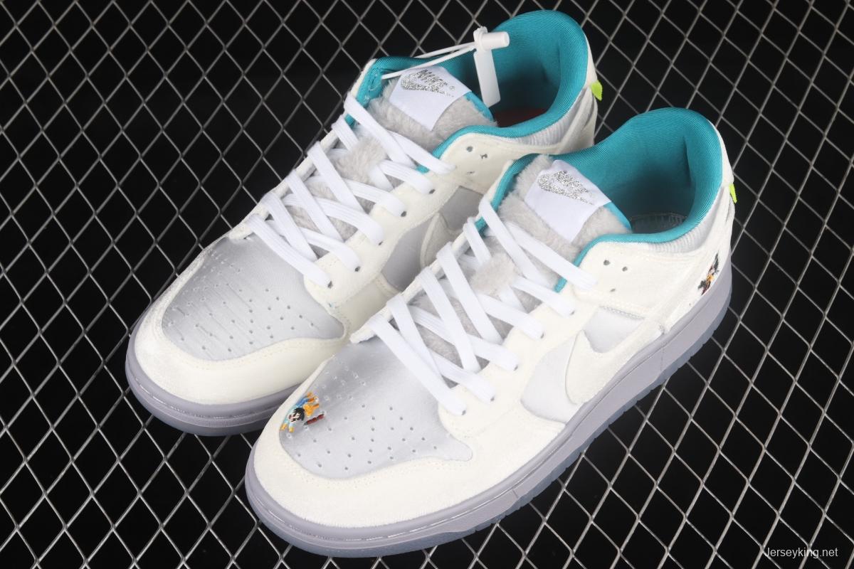 NIKE DUNK Low ICE ice and snow color SB buckle rebound fashion leisure board shoes DO2326-001