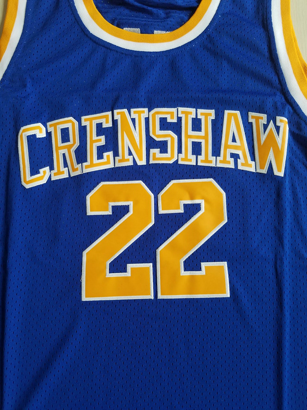 Quincy McCall 22 Crenshaw High School Blue Basketball Jersey Love and Basketball