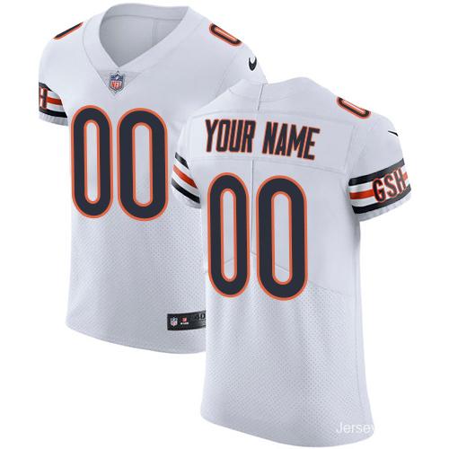 Men's Customized White Elite Team Jersey