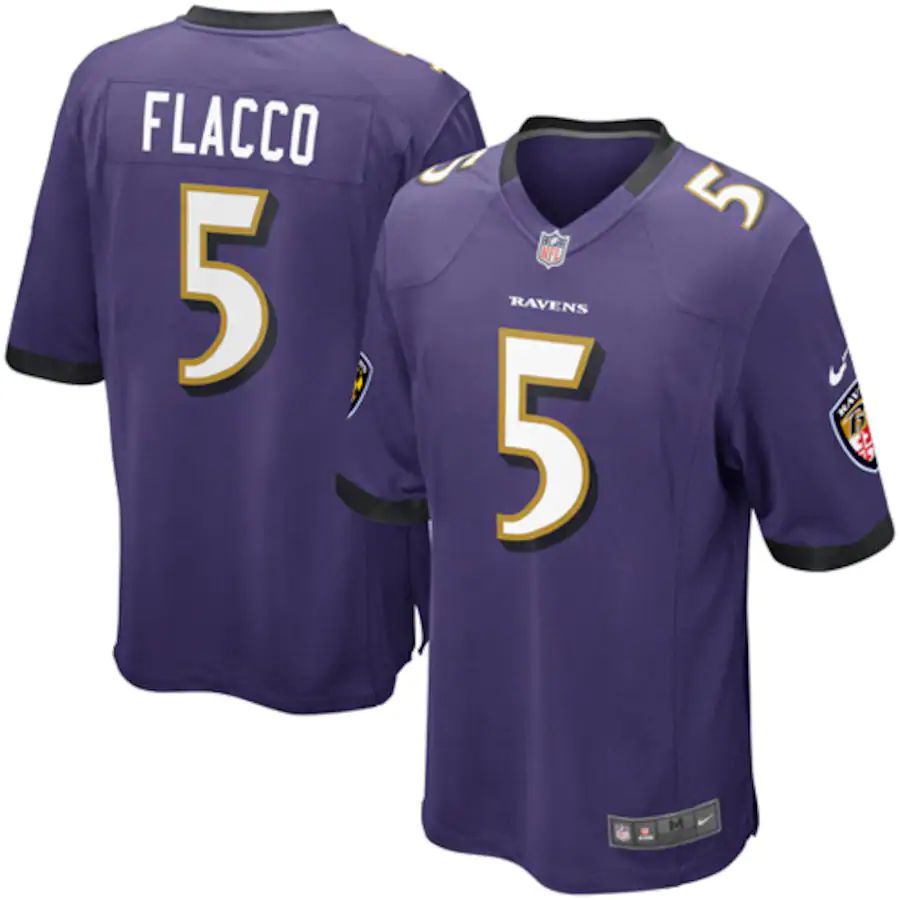 Youth Joe Flacco Purple Player Limited Team Jersey
