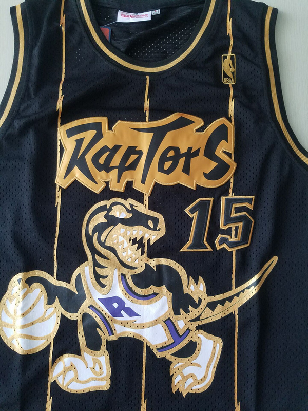 Vince Carter 15 1998-99 Throwback Classics Black Golden Edition Jersey