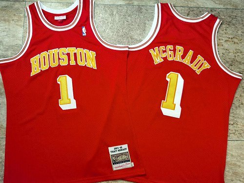 Men's Tracy McGrady Red Retro Classic Team Jersey