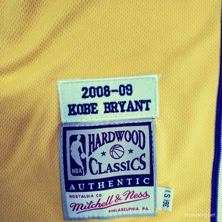 Men's Kobe Bryant Yellow Retro Classic Team Jersey