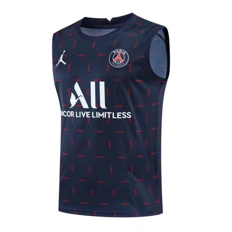 22/23 PSG Pre-match Training Jersey Royal Blue Spotted Vest