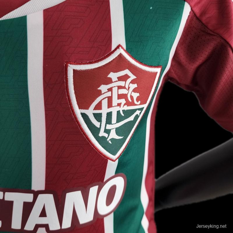 22/23 Kids Kit Fluminense Home Size16-28 Soccer Jersey