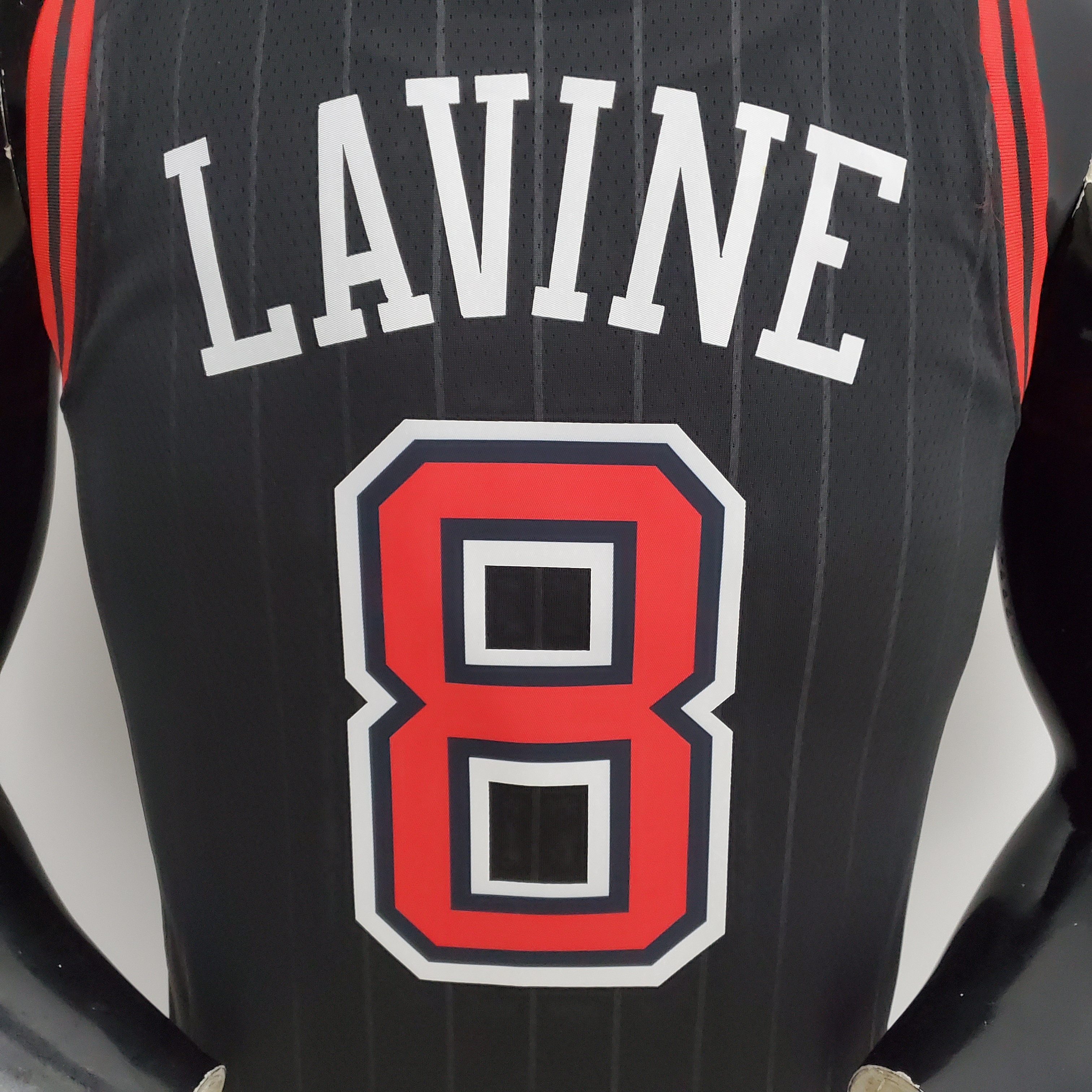 75th Anniversary LaVine#8 Bulls Flyers Black NBA Jersey
