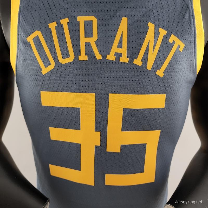 2018 DURANT #35 Golden State Warriors Grey NBA Jersey