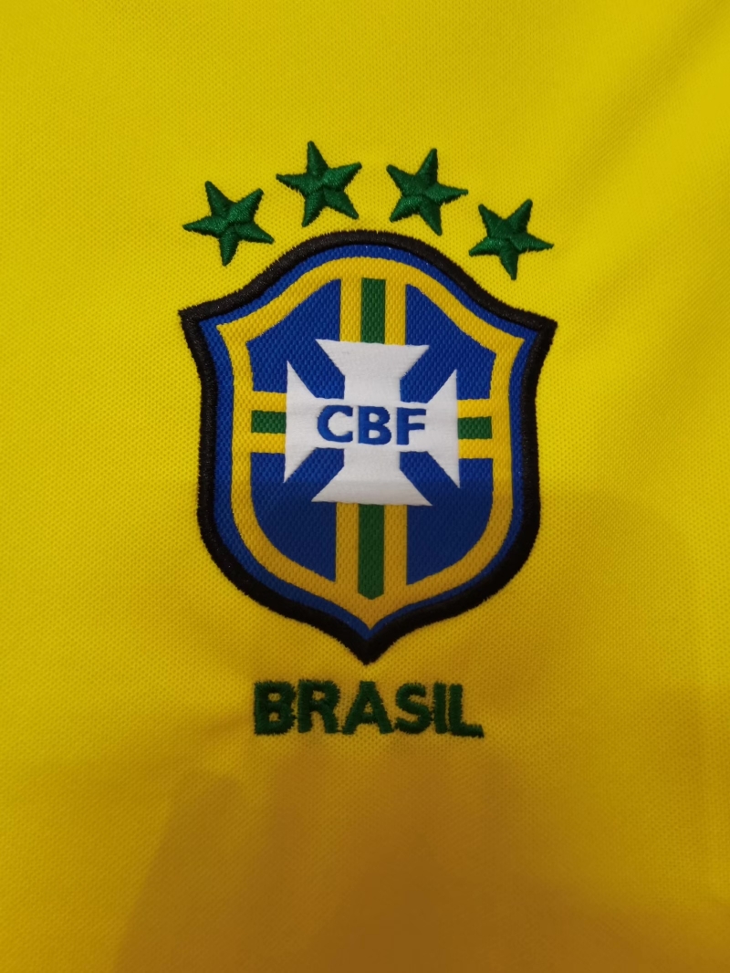 Retro 1998 Brazil Home Soccer Jersey