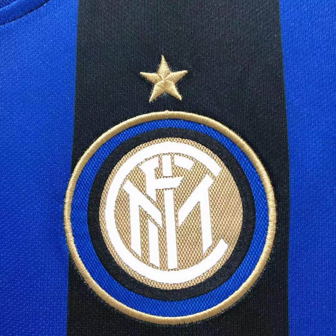 Retro 08/09 Inter Milan Home Champions Version Soccer Jersey