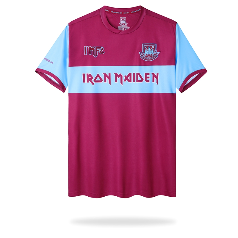 Retro 22/23 Iron Maiden X West Ham Wine/Blue Jersey With Number 11