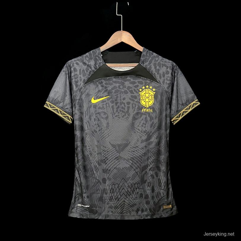 Women  2022 Brazil Black Concept Jersey