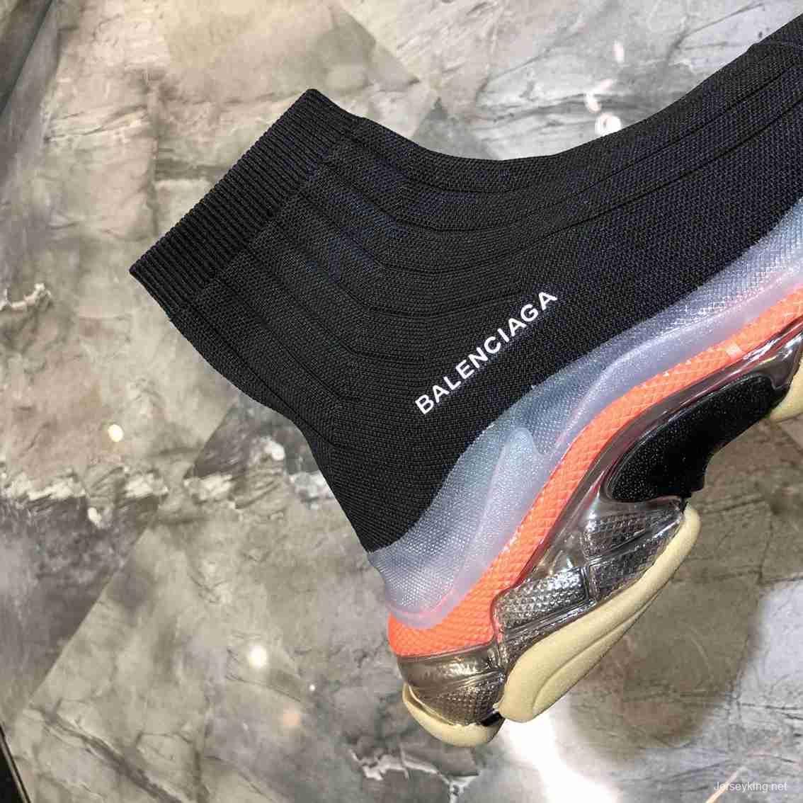 Men/Women Balenciaga Speed Black Sneaker