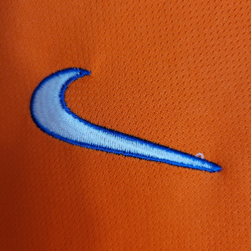 Retro Long Sleeve 1998 Brazil Goalkeeper Orange Jersey