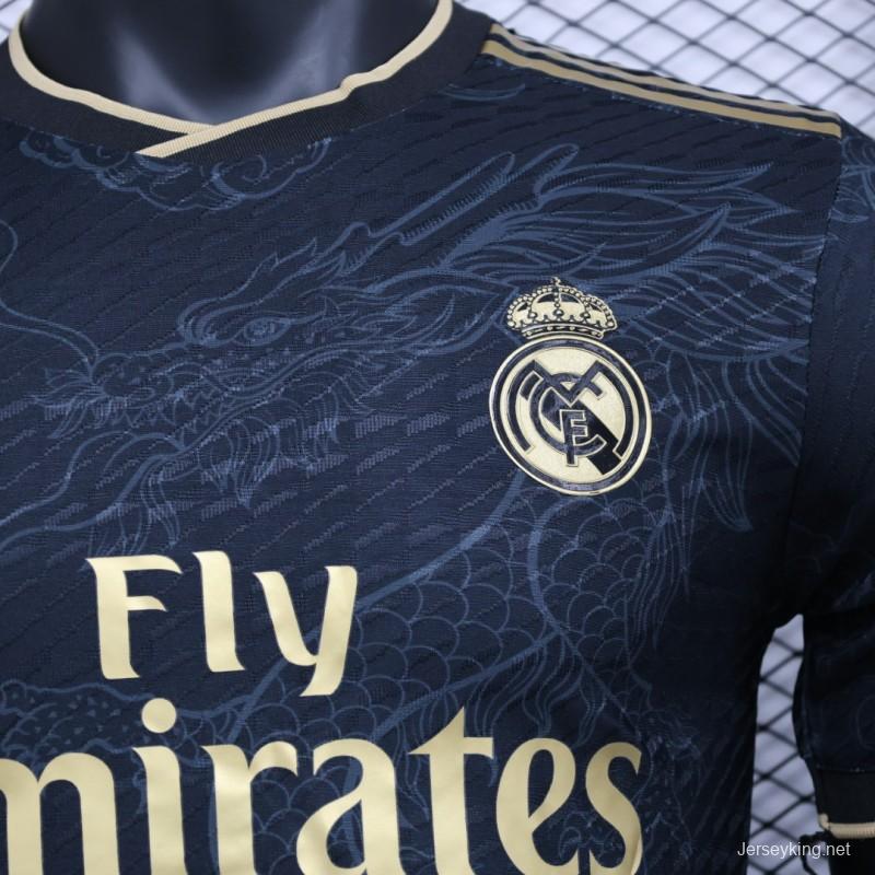 Player Version 23/24 Real Madrid Black Dragon Jersey