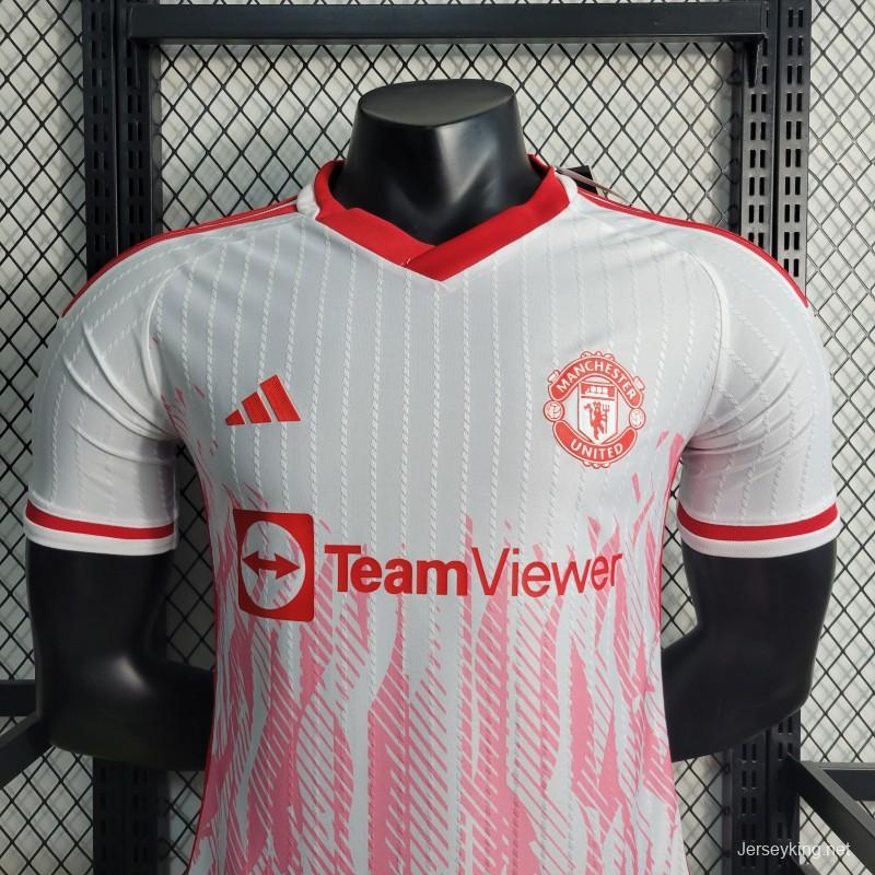 Player Version 23-24 Manchester United White Special Edition Jersey