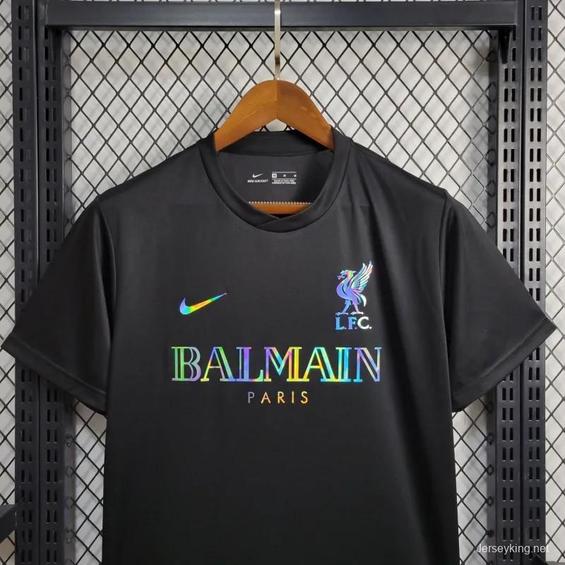 24/25 Liverpool x Balmain Black Training Jersey