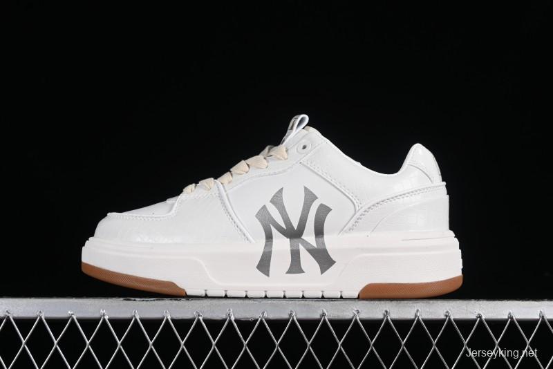 MLB Chunky Liner Metal Senior Series Lightweight Platform Casual Sneakers with 6cm Height Increase - 3ASXCLX4N50WHS