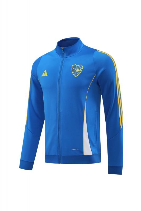 24/25 Boca Juniors Blue Hoodie Full Zipper Jacket +Long Pants