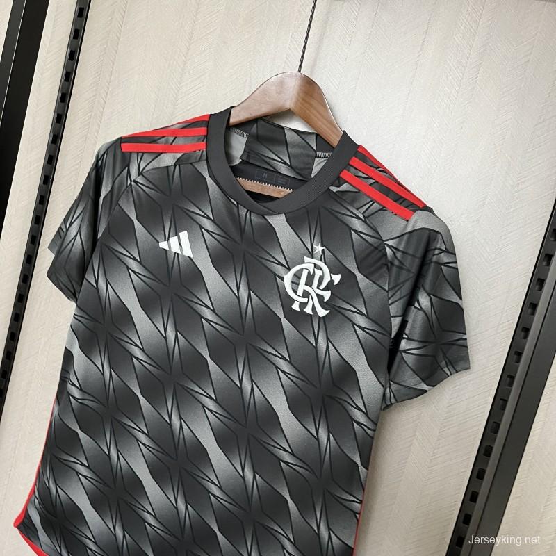 24/25 Womens Flamengo Third Black Jersey  NO Sponsor