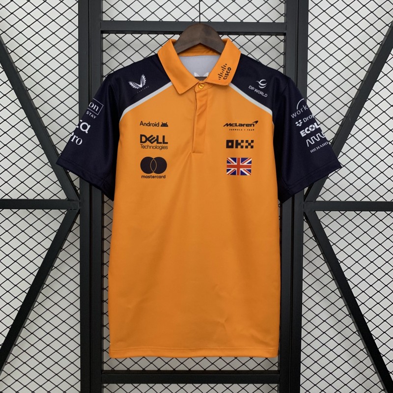 2025 Polo F1 Formula Orange Mclaren Norris Jersey