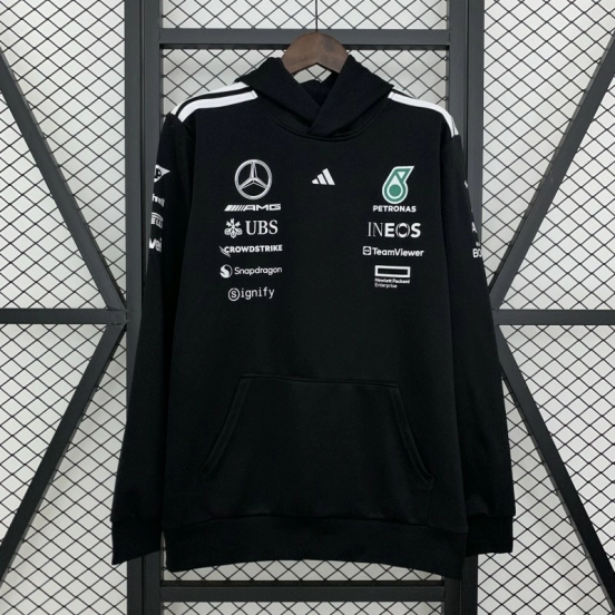 2025 F1 Formula AMG Black Hoodie