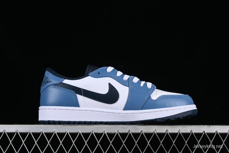 Nike Air Jordan 1 Low Golf Shoes Navy Blue - DD9315-115