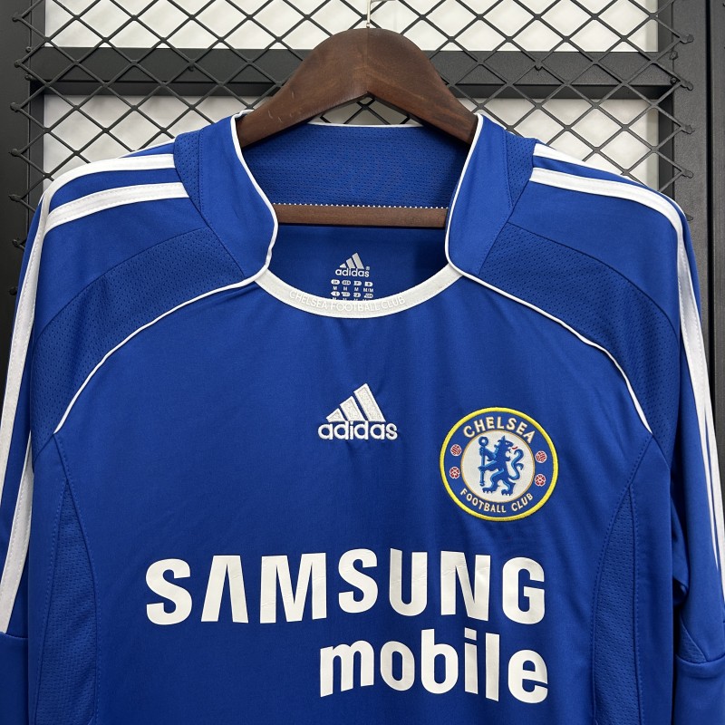 06/07 Retro Long Sleeve Chelsea Home Jersey
