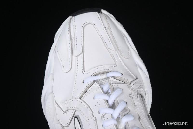 Balenciaga Monday Leather Round Toe Lace-Up Low-Top Lifestyle Sneakers - WDTSC9110