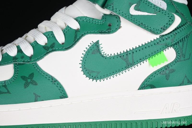 Nike Air Force 1 '07 Mid Casual Sneakers in Green - LL0222-002