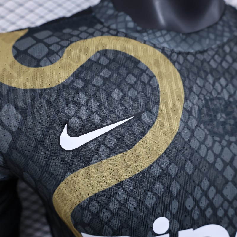 Player Version 25/26 Chelsea Bingx Black with Snake Pattern Design Jersey