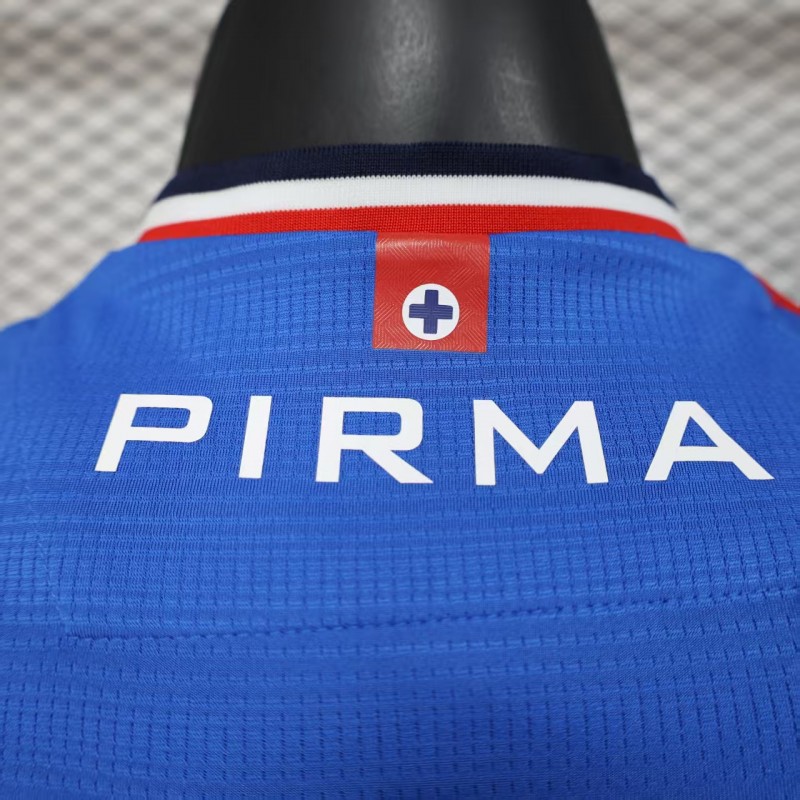 Player Version 25/26 Cruz Azul Home Blue with Digital Pixel Pattern Jersey