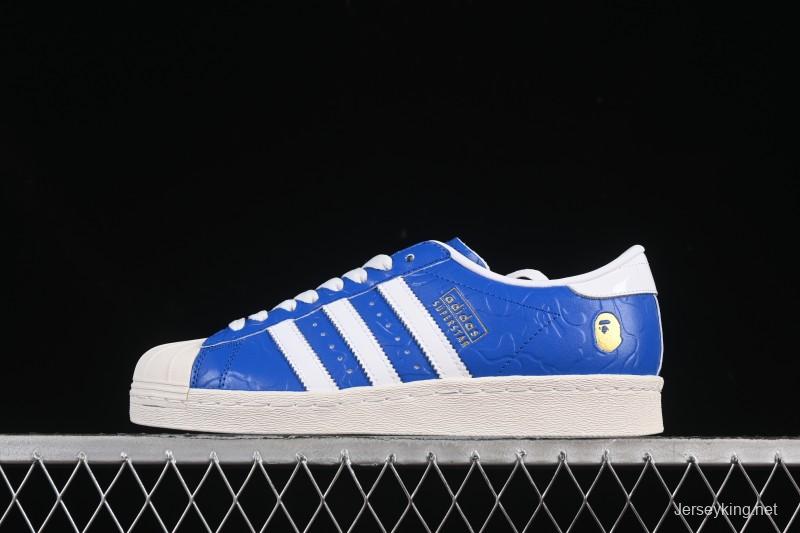Adidas Bape Superstar Casual Skate Shoes - JR2702