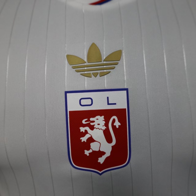 Player Version 25/26 Olympique Lyonnais Lyon White 50Th Anniversary Jersey