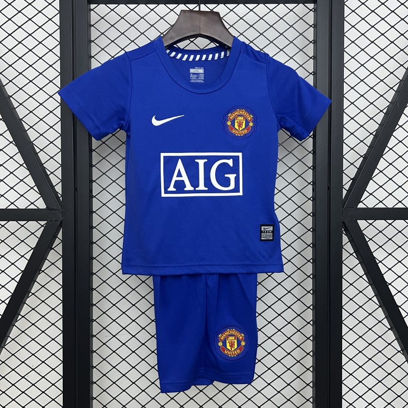 Retro 08/09 Kids Manchester United Away Size 16-28 Jersey