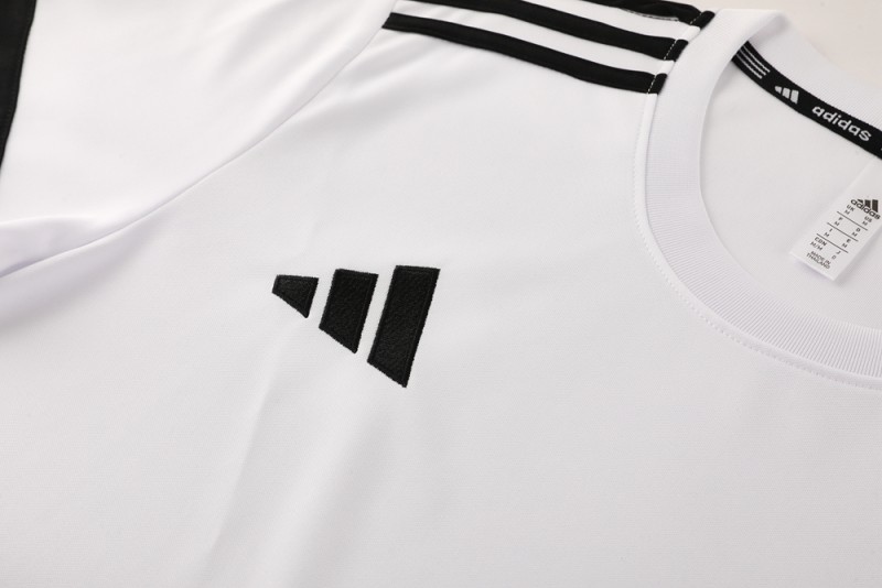2025 Adidas White Short Sleeve Jersey+Shorts