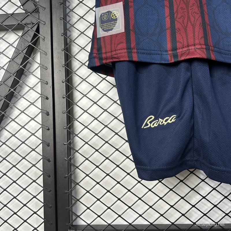 25/26 Kids Modernist FC Barcelona Polo Long Sleeve Jersey