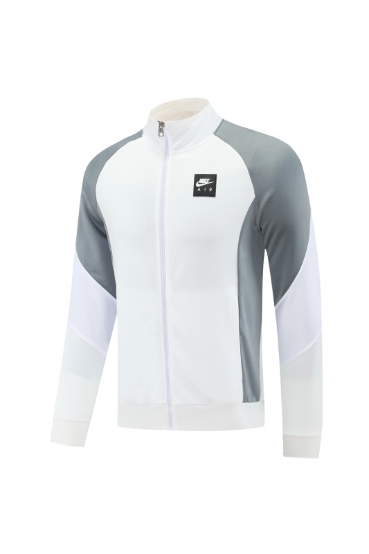 2025 NIKE WHITE/Grey Full Zipper Jacket +Long Pants