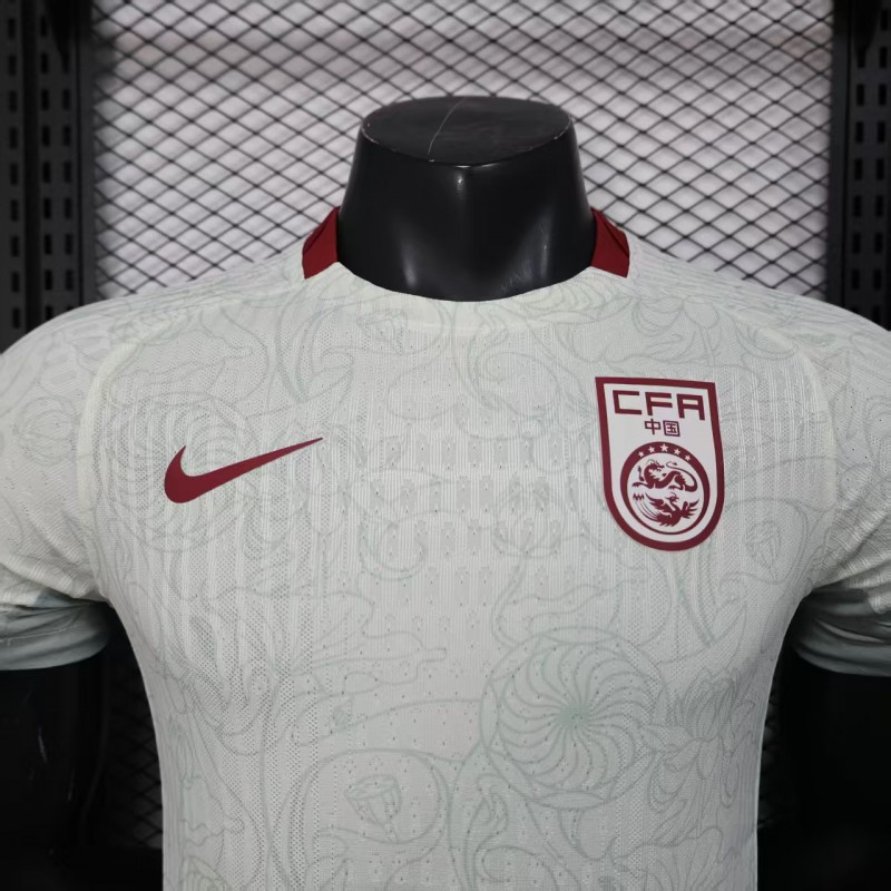 Player Version 2025 China Away WHITE  Jersey