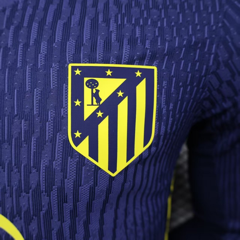 Player Version 25/26 Atletico Madrid Away Blue Long Sleeve Jersey